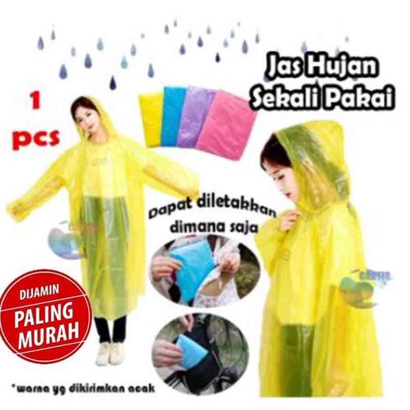 Jas Hujan Plastik Sekali Pakai| Jas Hujan Sekali Pakai