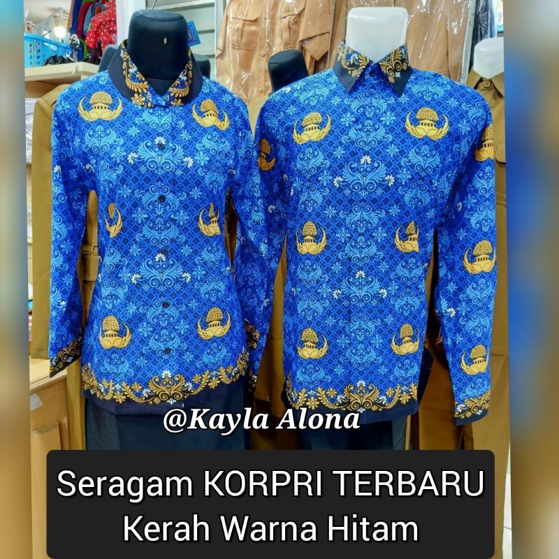 SERAGAM KORPRI TERBARU KERAH HITAM