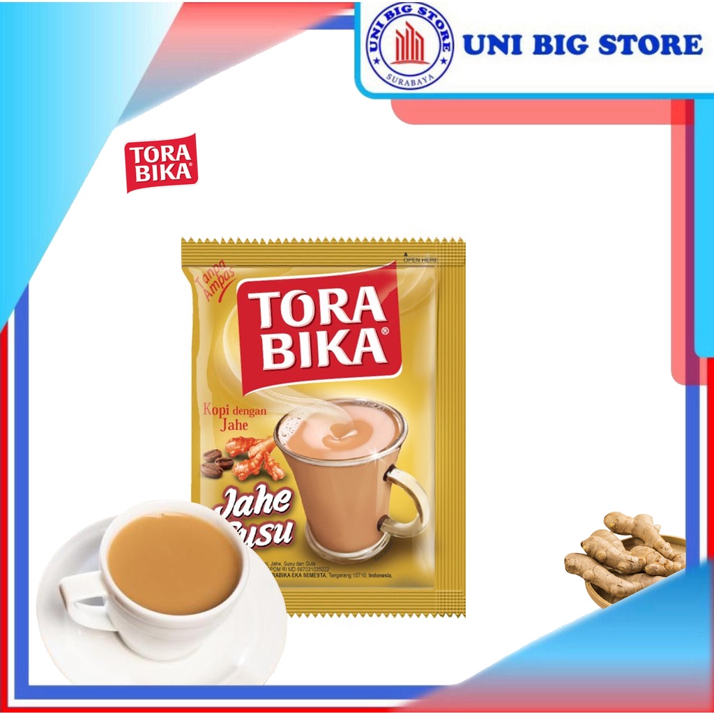 

Tora Bika Kopi TORABIKA Jahe Susu Ginger Coffee 20 gr x 10 Sachet RENCENG