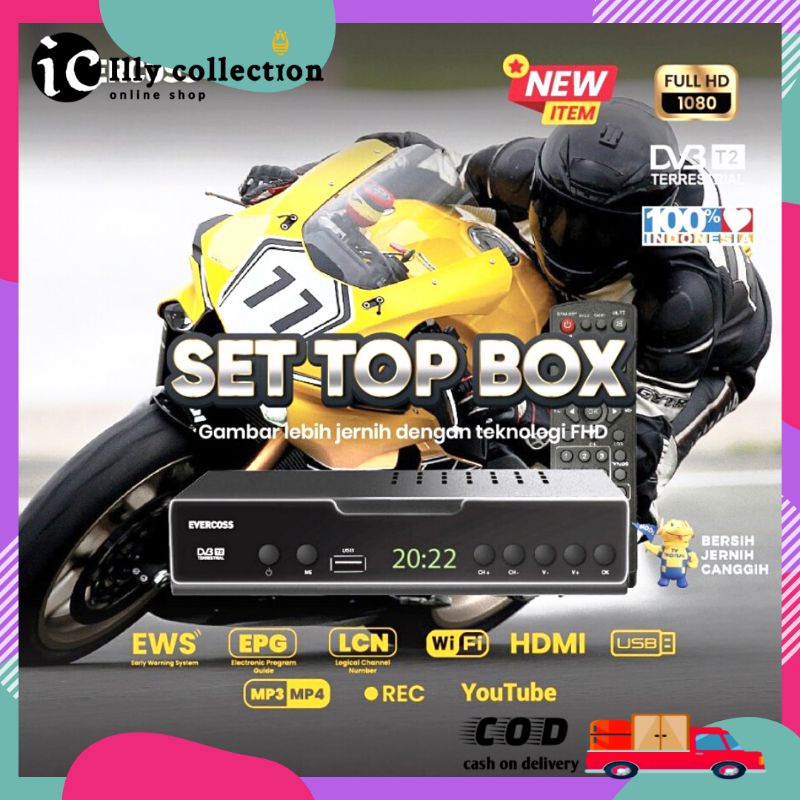 Set Top Box STB TV Digital Evercoss