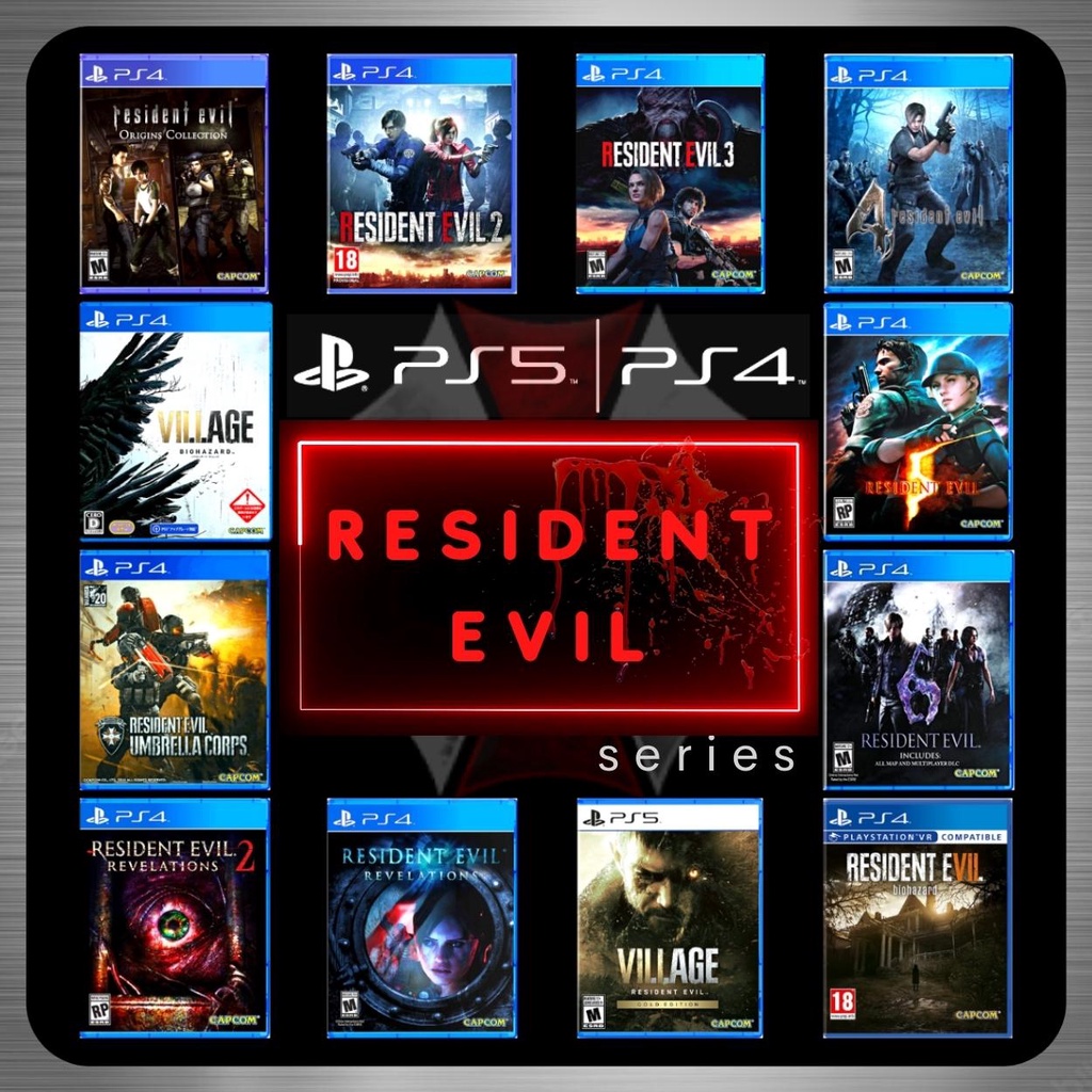 ★  R E S I D E N T • E V l L  ★ ( s e r i e s ) for PS4 & PS5 | kaset bd dvd cd game ps4 ps5 ps 4 5 