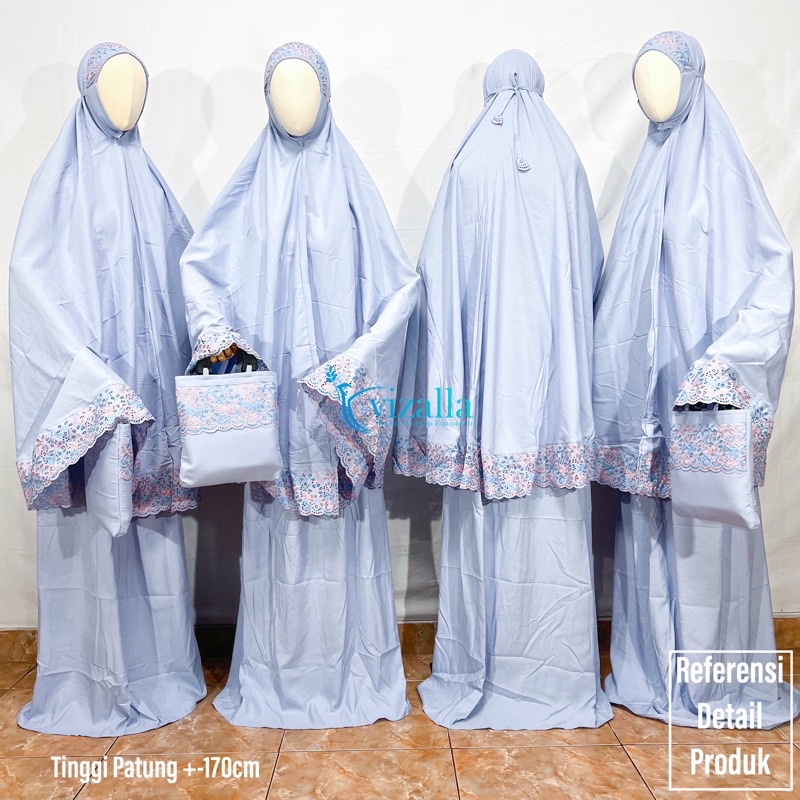 Mukena Syahbani/ Mukena Khadijah Two tone/ Mukena Dewasa