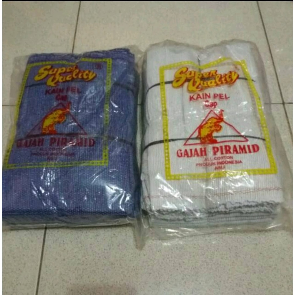 Kain Pel Tangan / Kain Lap Pel Gajah Piramid Serap Air Tahan Lama Awet Special Quality Premium