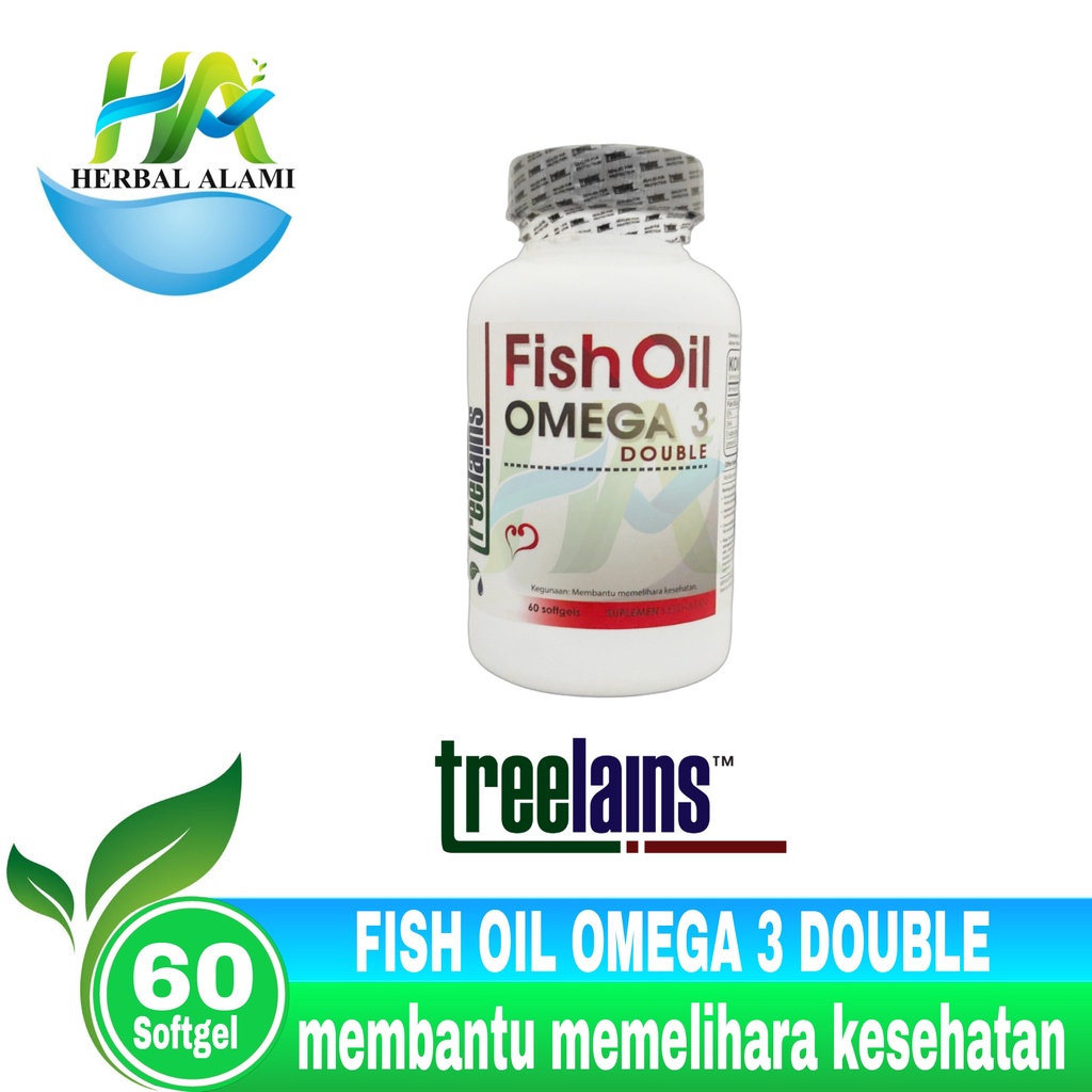 Treelains Fish Oil Omega 3 Double Formula 1000mg isi 60s