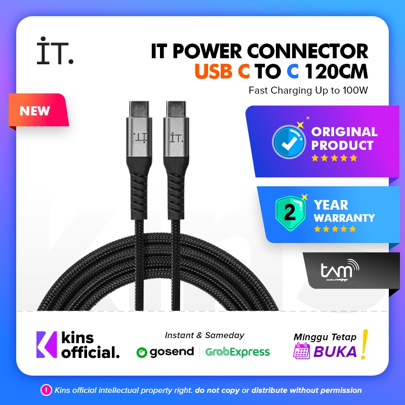 IT. PC-USB C to C Cable 2 m -White