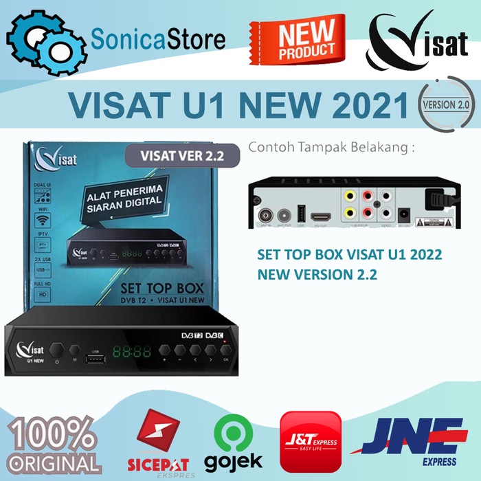 Set Top Box Visat U1 DVB-T2 New Version 2021