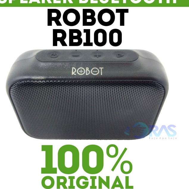 Speaker Robot RB100 DOTS Bluetooth Portable Speker Spiker Music Box - Hitam