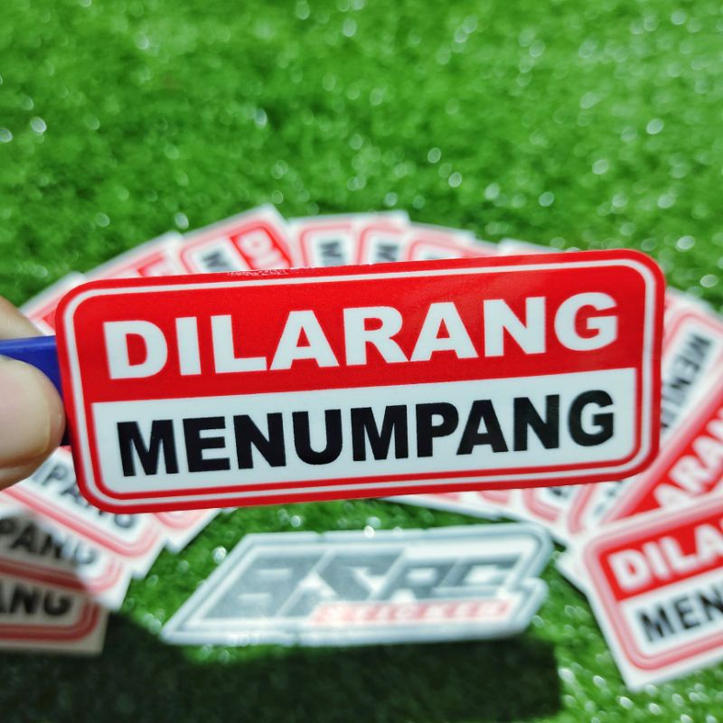 

sticker dilarang numpang