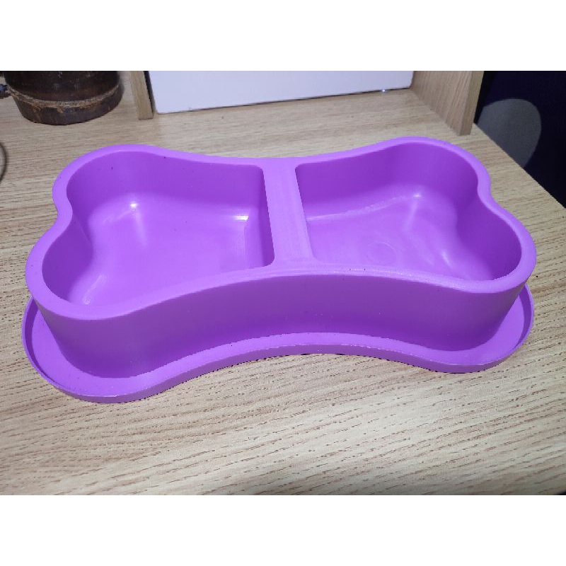 Tempat Makan Kucing Anjing Kecil Pet Bowl Double Love