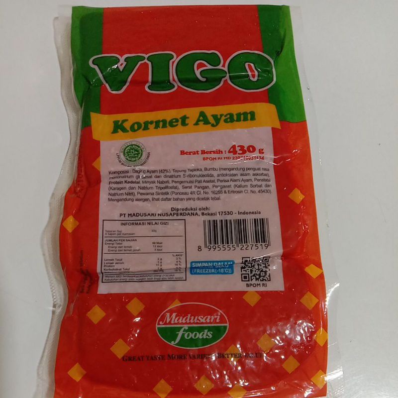 

KORNET AYAM VIGO 430 GR