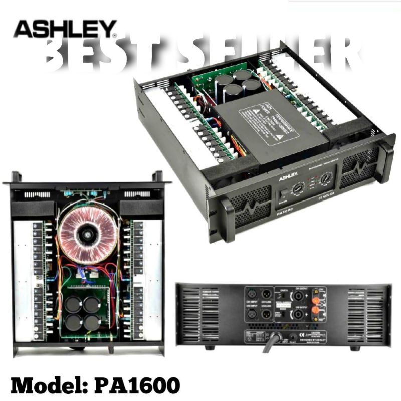 Power Ashley PA 1600 Original Amplifier Ashley PA1600 Class GB