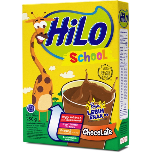 

HILO SCHOOL CHOCOLATE 250GR MURAH BANGET