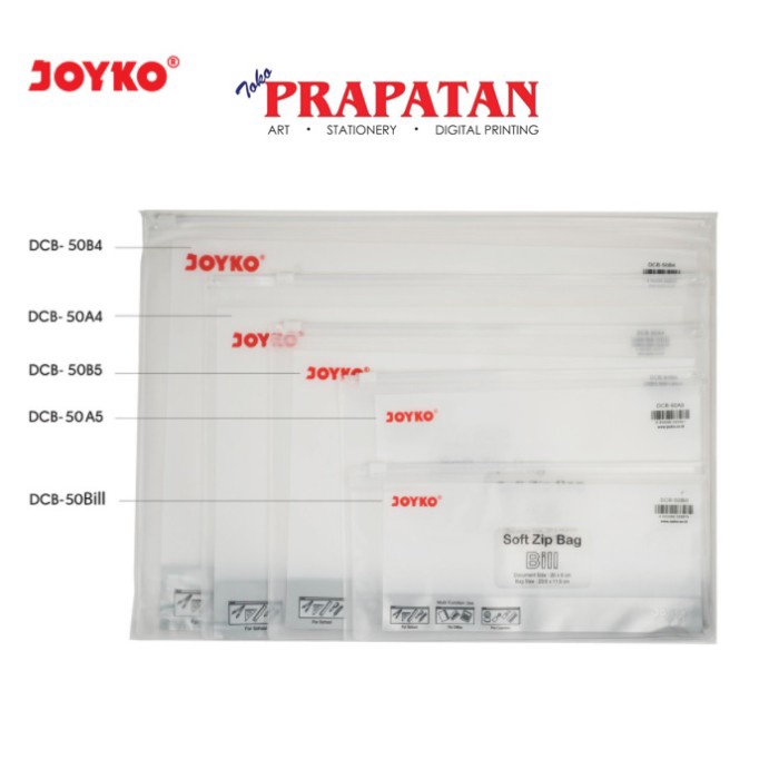 

Document Bag Joyko DCB-50 / Soft Zip Bag / Tas Dokumen - Bill NANDAA