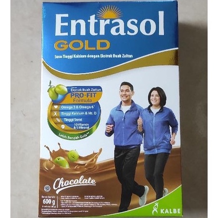 

ENTRASOL Gold Susu Bubuk Coklat Chocolate Box 2 x 300gr