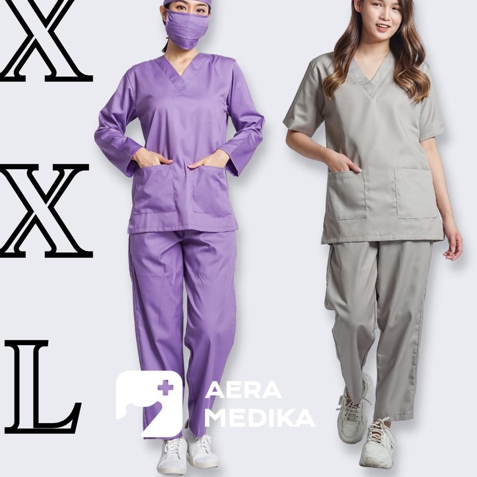 Jual Harga Termurah Xxl Set Baju Jaga Ok Perawat Dokter Scrub