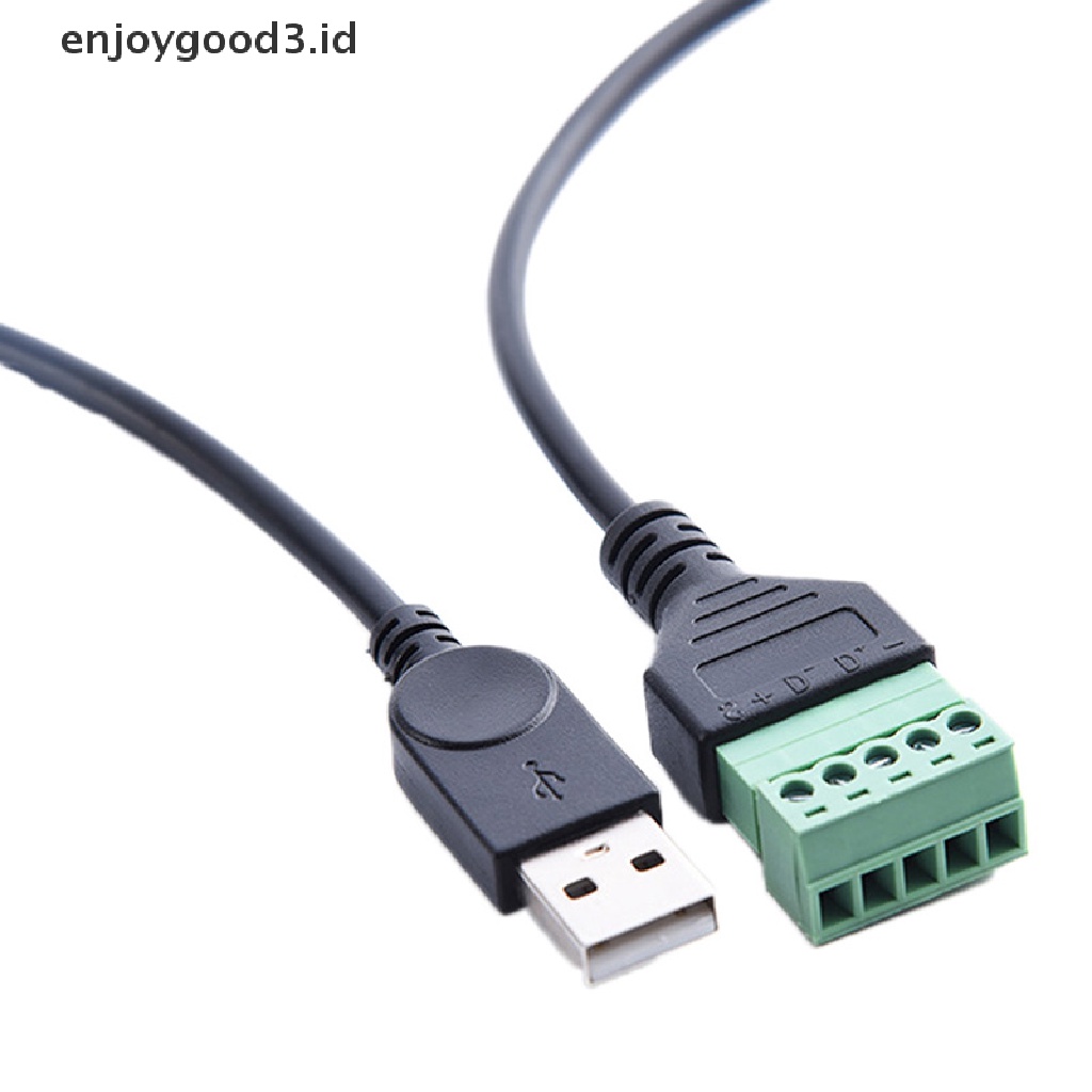 Adapter Konektor Sekrup USB A Ke 5 Pin Dengan Shield Terminal Plug