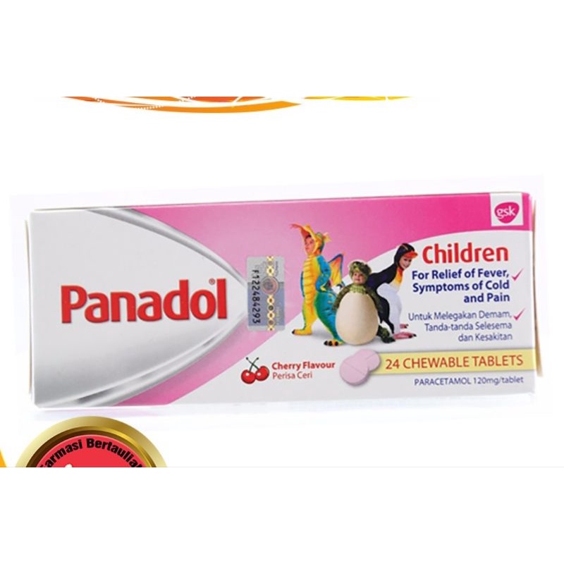 PANADOL ANAK CHEWABLE IMPORT MALAYSIA