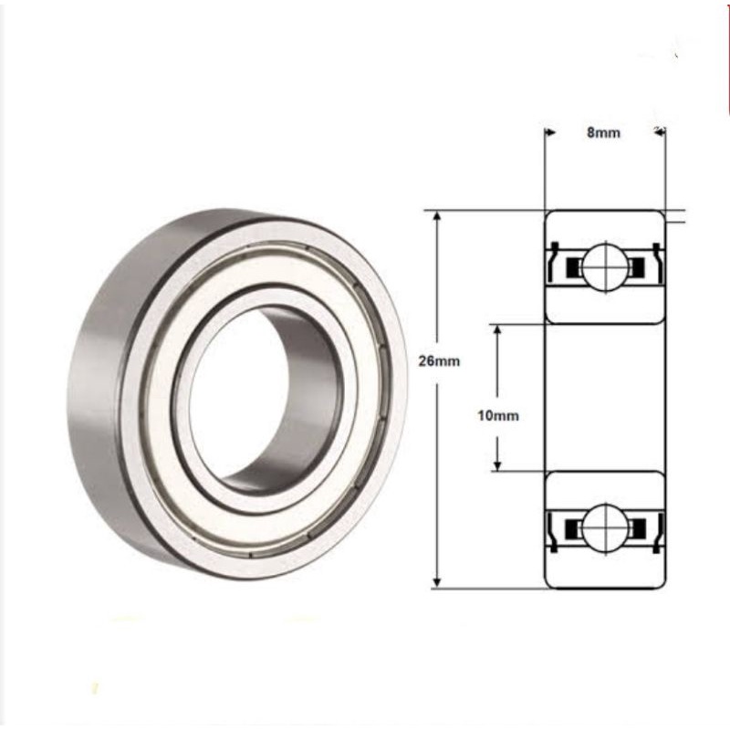 Bearing 6000ZZ Tutup Besi 6000 ZZ