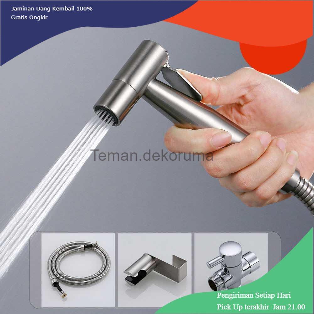 TD - PR MELLRAIN Kepala Shower Kloset Bidet Water Spray 5Set Hose - T103