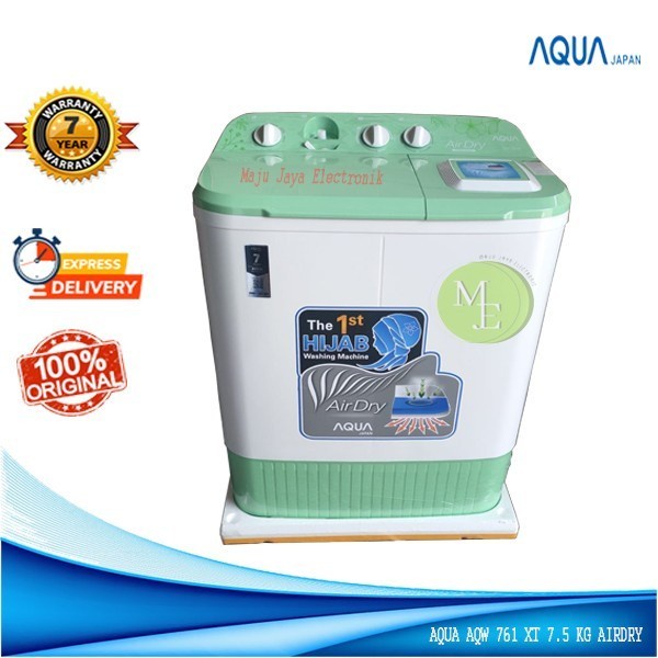 Mesin Cuci 2 Tabung AQUA QW 861 XT 8.5 KG Hijab Airdry Water Selector