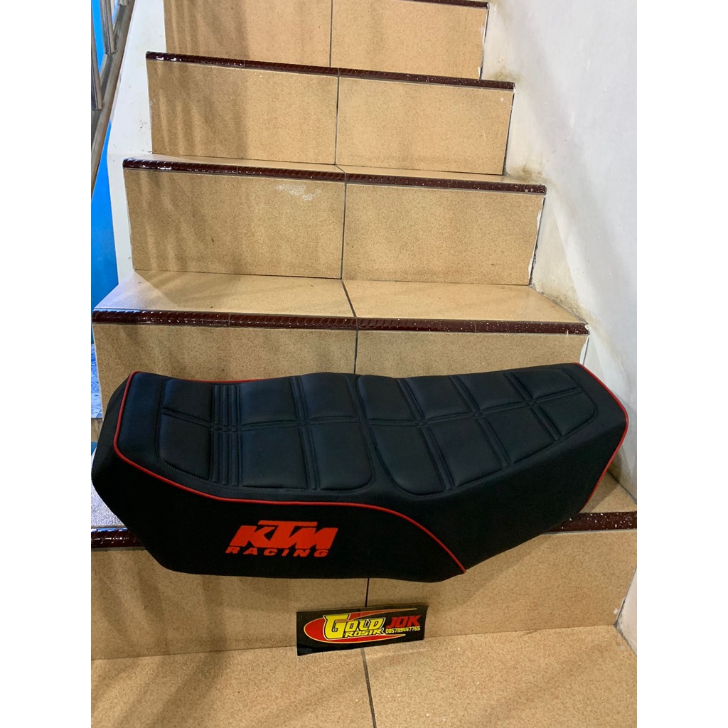 JOK RX KING TAHU KTM LIS MERAH TIMBUL JOK RX KING TAHU KTM /-RX KING TAHU KTM LIS MERAH TIMBUL