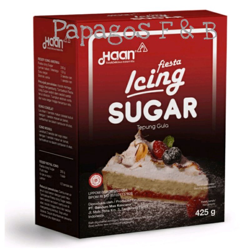 

Haan Icing / Jcing Sugar Fiesta / Gula Halus 425 gr / gram