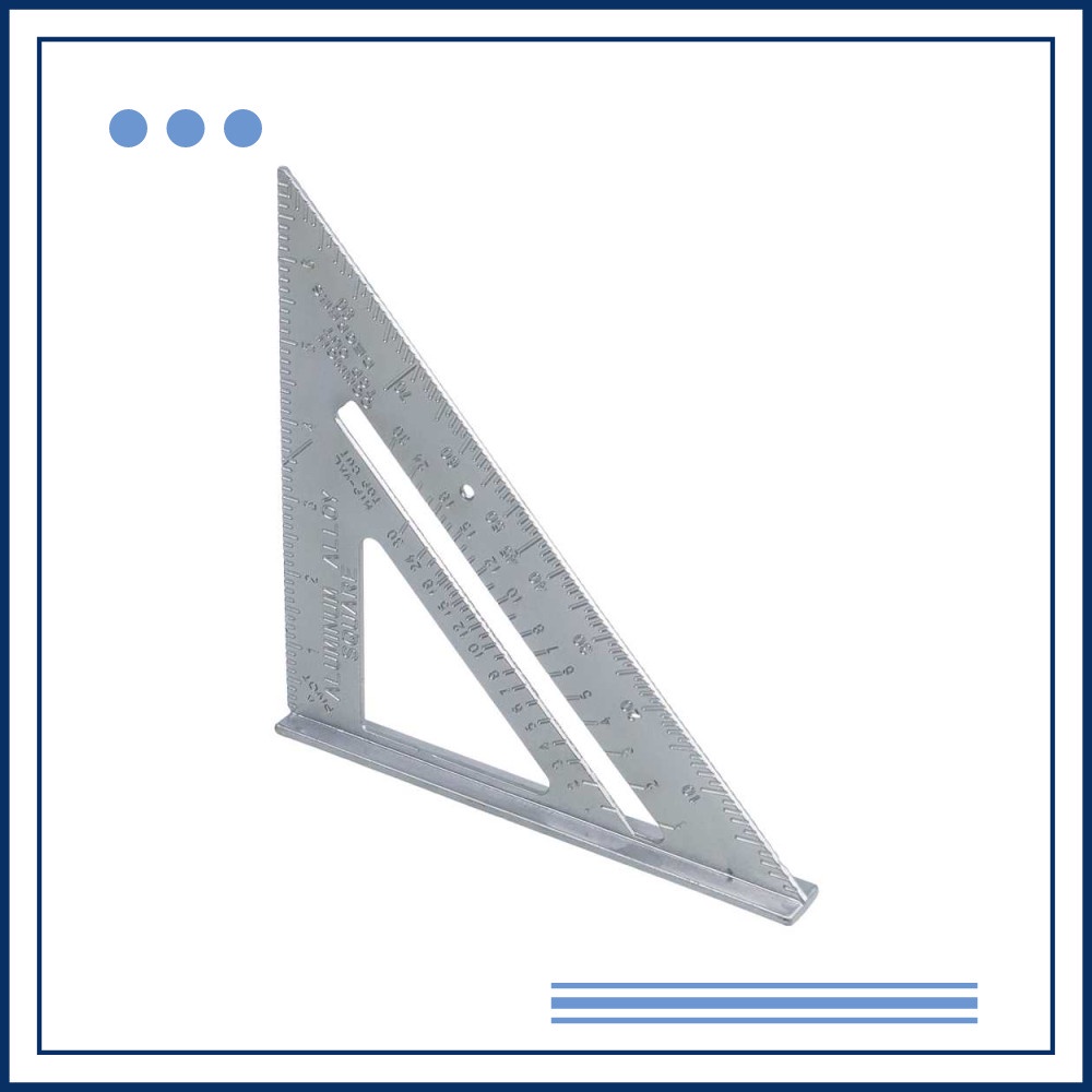 

Murah Taffware Penggaris Siku Mistar Triangle Ruler Aluminium - VK18 Keren