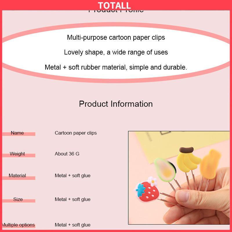 COD Penjepit Kertas Kartun Lucu Klip Kertas Paper Clip Alat tulis-Totall