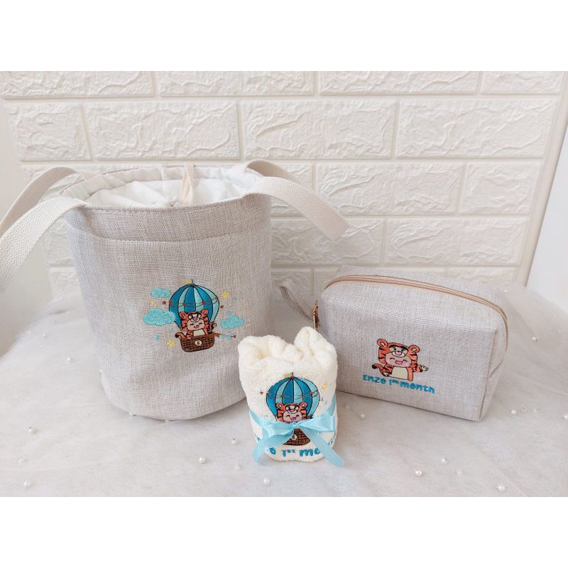 Hampers Souvenir Bucket bag ada serut custom kanvas