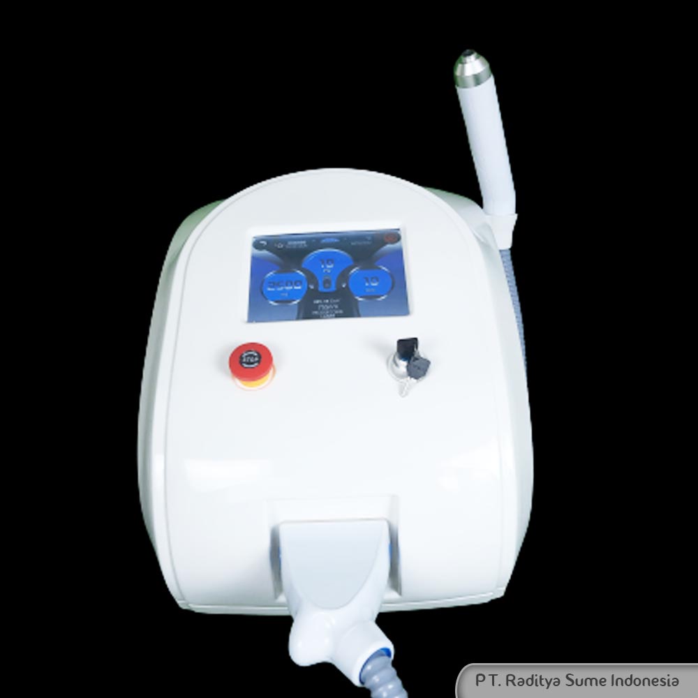 Alat Hapus Tato Permanen Penghilang Flek NDYAG LASER ND YAG LASER PICOLASER PORTABLE 3 HEADPIECES