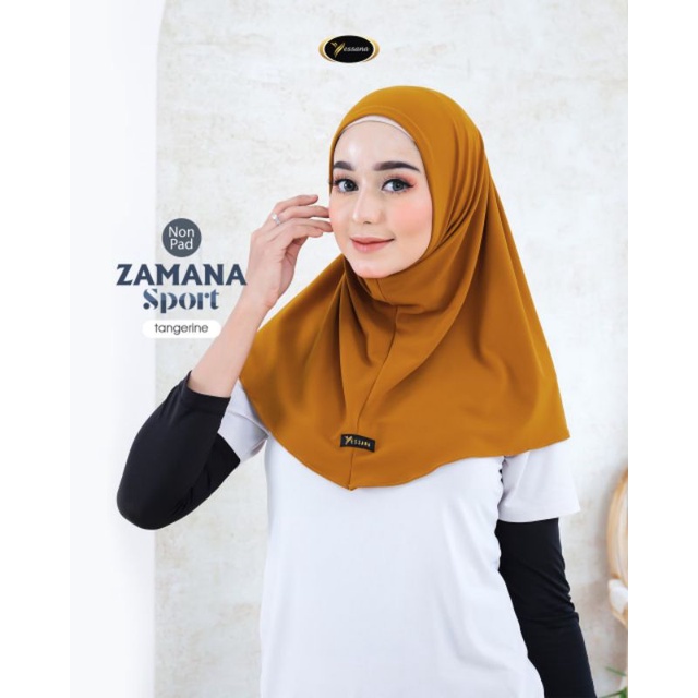 Jilbab Instan Soft Pad Zamana Sport By Yessana