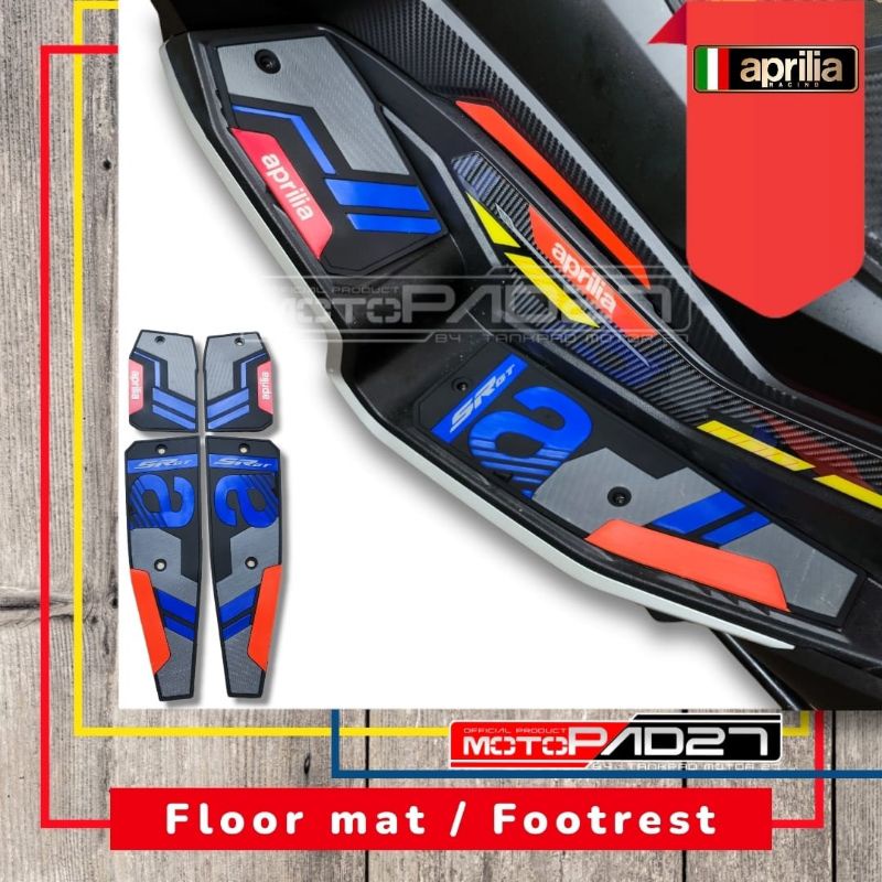 Karpet Aprilia SR-GT200 New Karpet alas pijakan kaki Aprilia SR-Gt200 Bordes Aprilia SR-GT200 Steep floor Aprilia SR-GT200