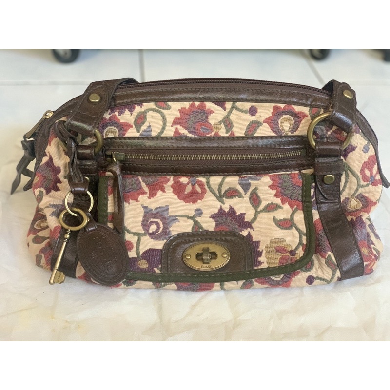 Tas fossil Vintage rare (Preloved) + Dompet