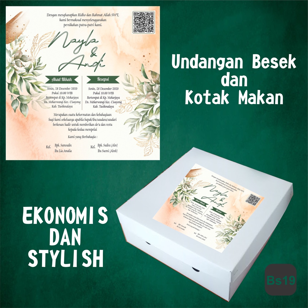 UNDANGAN BESEK KOTAK MAKAN