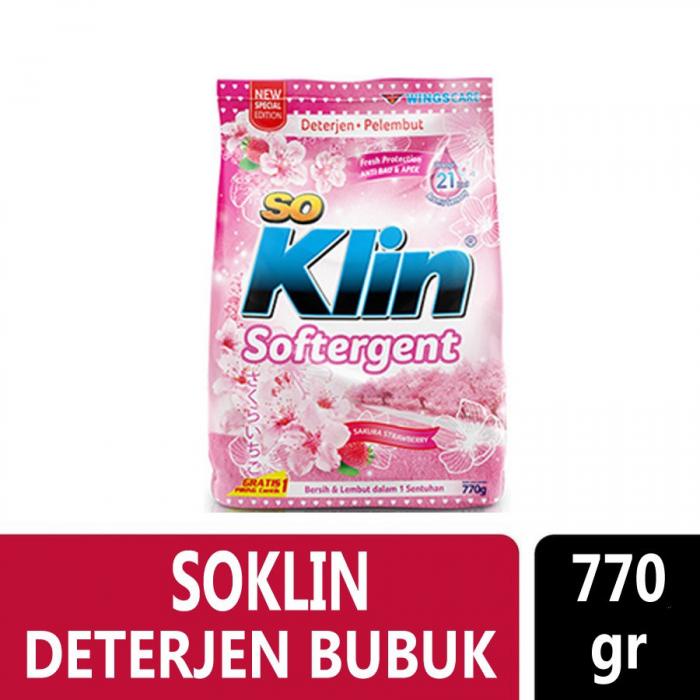 Detergent Bubuk soKlin 770 Gram