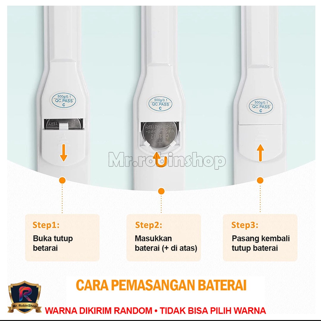 i125 Sendok Ukur digital Elektrik 500g / sendok timbangan / digital spoon scale / timbangan dapur, bumbu, kopi dll