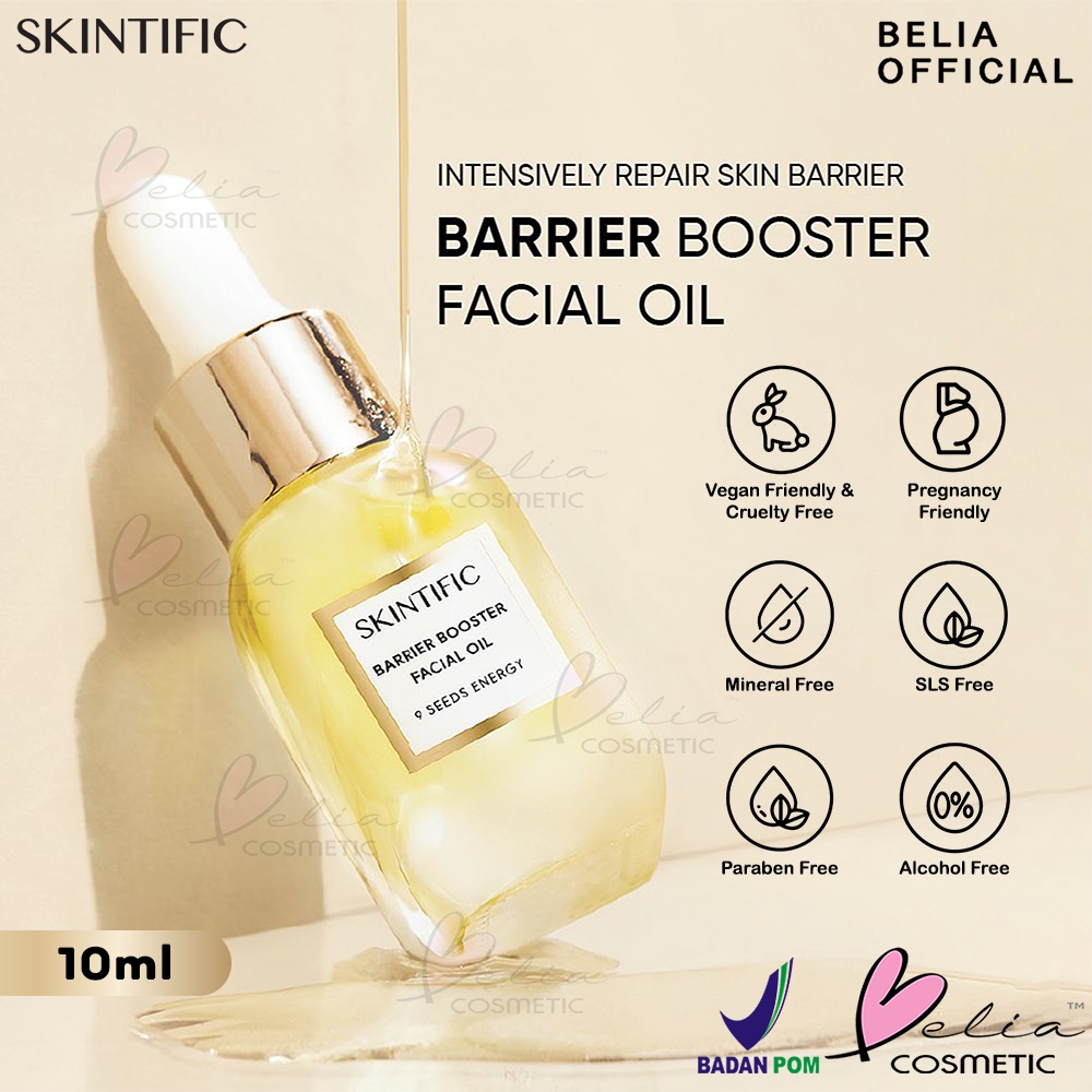 ❤ BELIA ❤ SKINTIFIC 15 Barrier Booster Facial Oil 10ml | 9 Seeds Energy Skincare Oil | 5X Ceramide | Memperbaiki Skin Barrier【BPOM