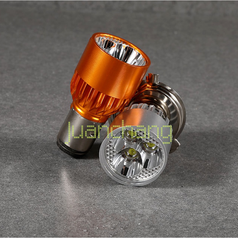 1pc Lampu Kabut Depan LED H4 12W H4 Super Terang Untuk Motor