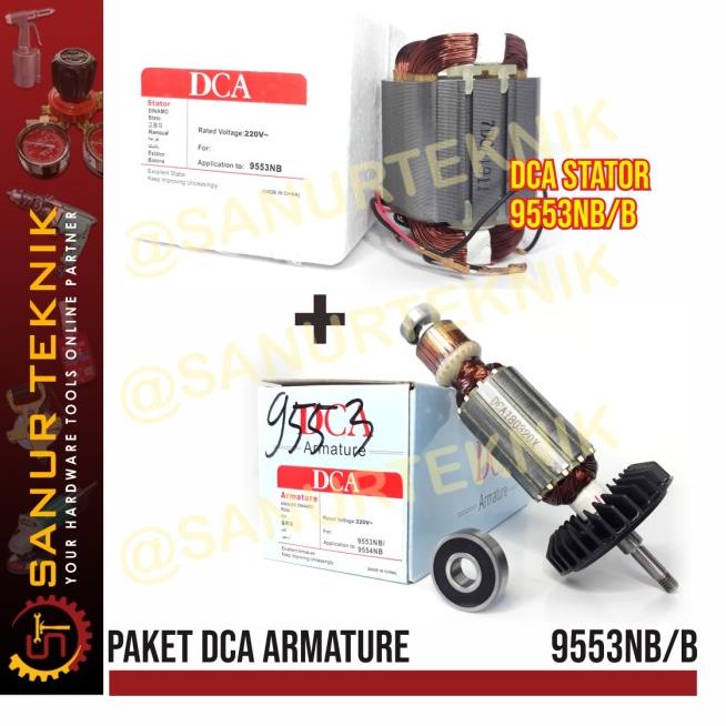 (PAKET) DCA ARMATURE + STATOR MAKITA 9553B 9553 B 9553NB 9553 NB