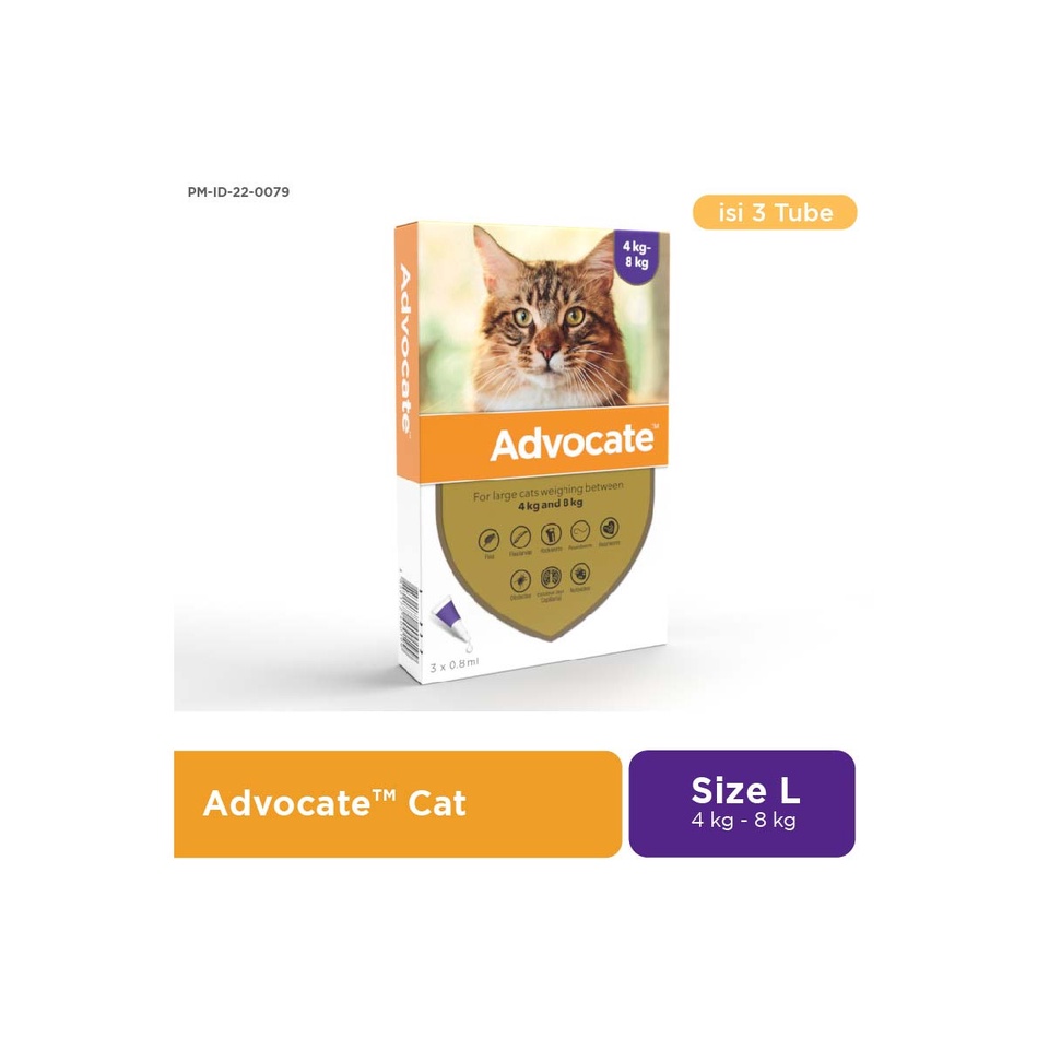 ADVOCATE Cat Obat Kutu Kucing Tetes Per Tube