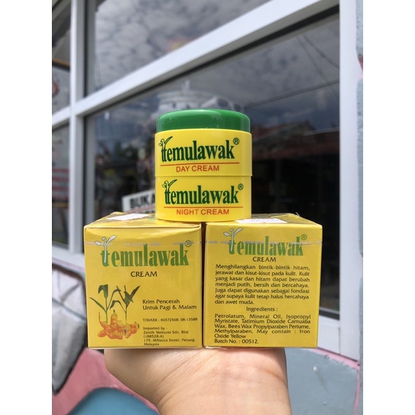 CREAM TEMULAWAK DAY AND NIGHT/BEDAK TEMULAWAK SIANG MALAM