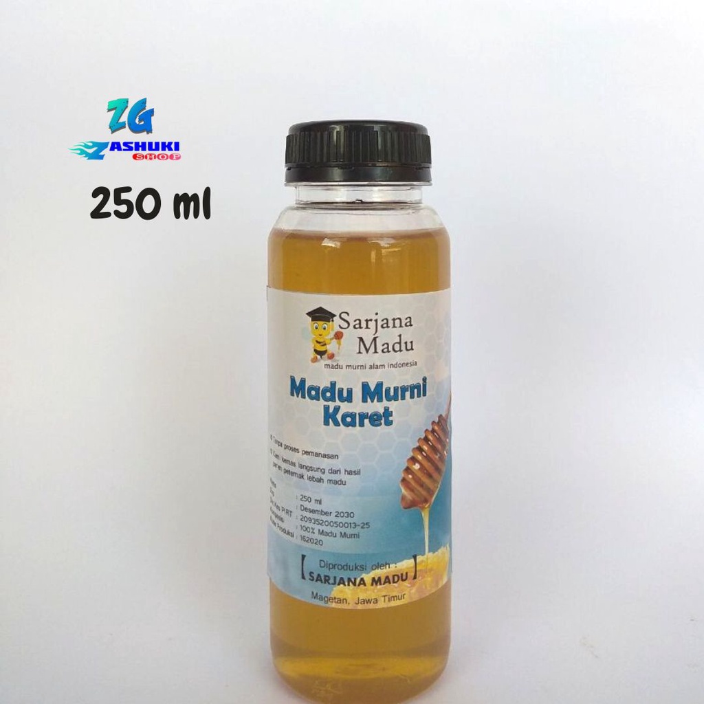 

(ZG-SM31) Madu Karet 250 ml, Madu Murni Nektar Karet, Madu Murni Asli 100%