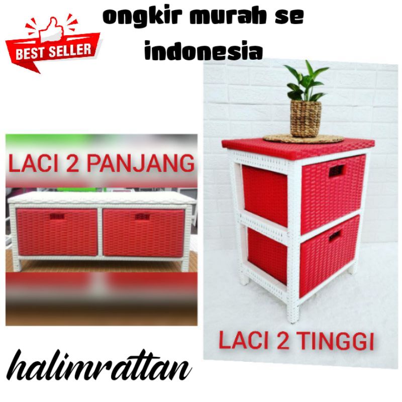 Rak Laci 2 | Lemari Rotan | Lemari Rotan Sintetis | Lemari Sintetis Rotan | Lemari Rotan Murah | Lem