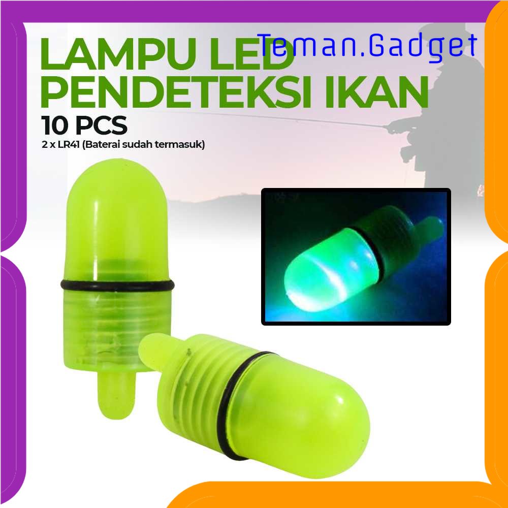 TG-PCN Gmarty Lampu LED Pendeteksi Ikan untuk Kail Pancing 10 PCS - Q0142