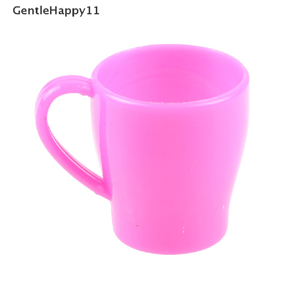 Gentlehappy Dollhouse Miniatur Sikat Gigi Odol Tabung Cangkir Set Boneka Kamar Mandi Decor Mainan id