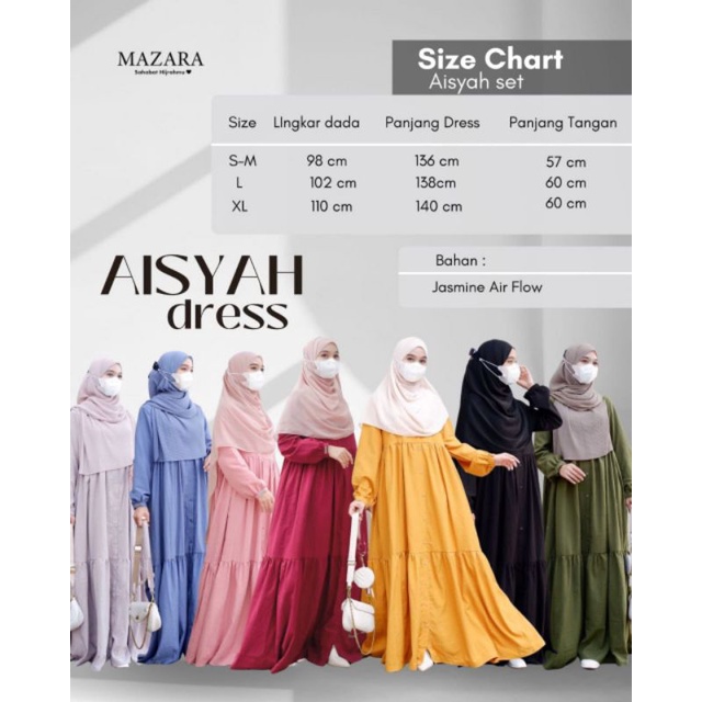 AISYAH DRESS Logo MAZARA