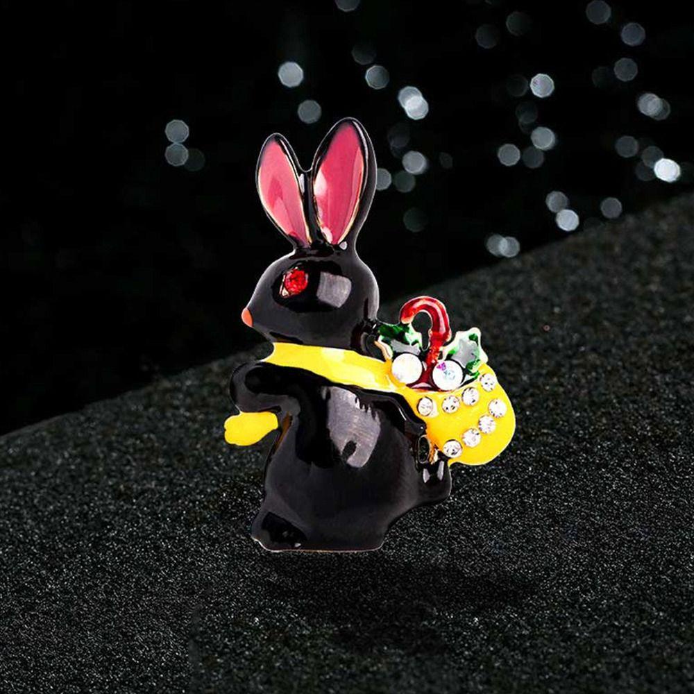 Agustina Wanita Bros Lucu Manis Kartun Sweater Aksesoris Niche Desain Jas Berlian Imitasi Paduan Aksesori Pakaian