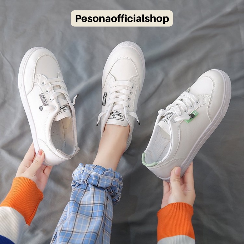 COD POS 1116 Sepatu Sneakers Wanita Sneakers SlipOn Casual Sport