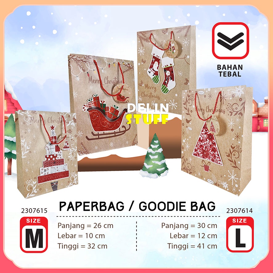 

Box Natal Hampers Natal Tas Natal Kotak Natal Goodie Bag Christmas Paper Bag Natal (2307615 2307614)