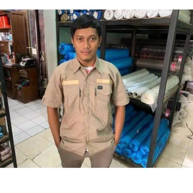 Kemeja PDL Lapangan Tactical Lengan Pendek Outdoor Baju Taktikal Pdh - Cream, XS